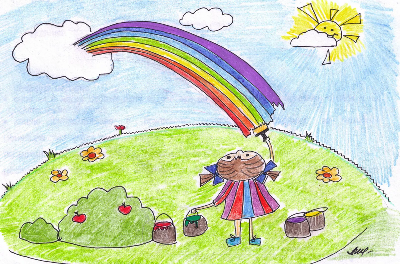 Конкурс я люблю тебя жизнь. Рисунок на тему лето. Детский рисунок. Детский рисунок на тему лето. Рисунок на тему Радуга.
